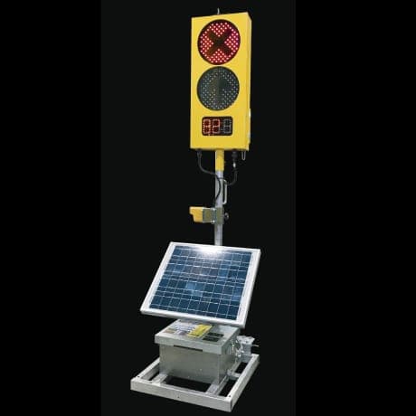 ソーラー式 工事用 AI信号機