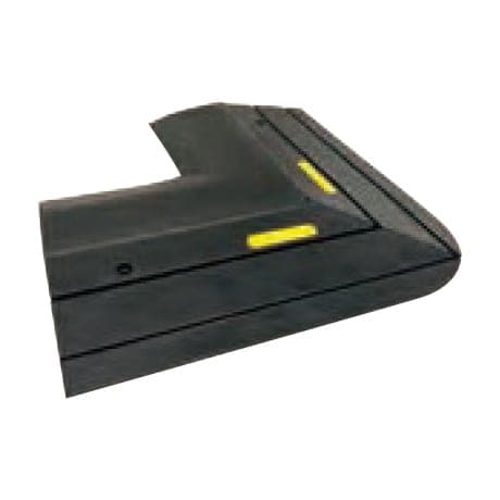 ゴム製スロープ KY段差スルーRコーナー用 L384㎜×W384㎜×D29.5㎜