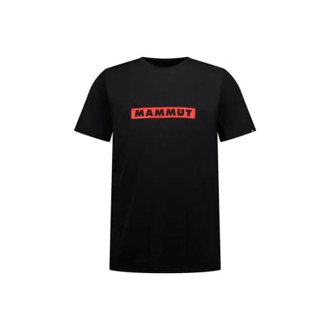 【マムート】QDロゴプリントTシャツ 00758 red PRT2 ブラック