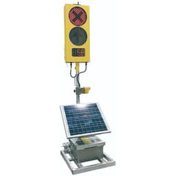 ソーラー式 工事用 AI信号機（従来型ポール方式） SO2501-DAR