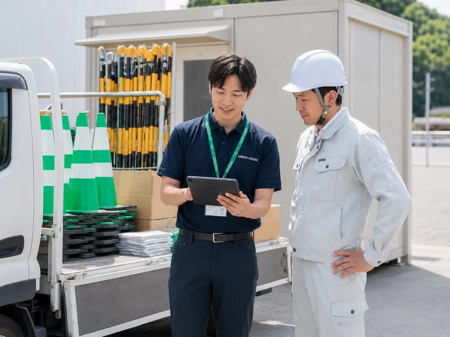 現場条件に合わせた安全用品の相談イメージ
