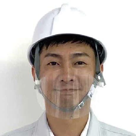 ヘルメット用マウスシールド